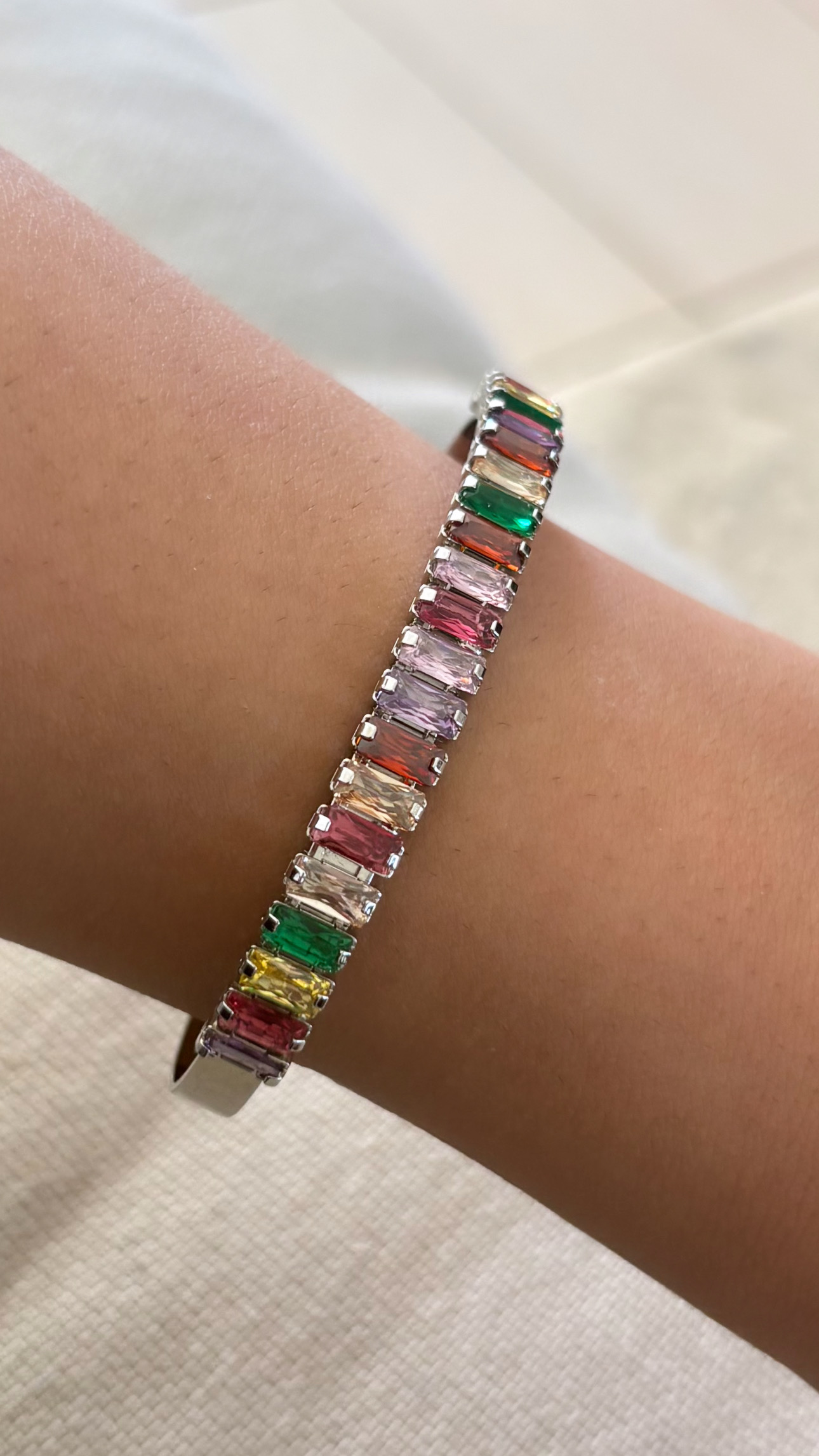 Bracelete Pedras Coloridas