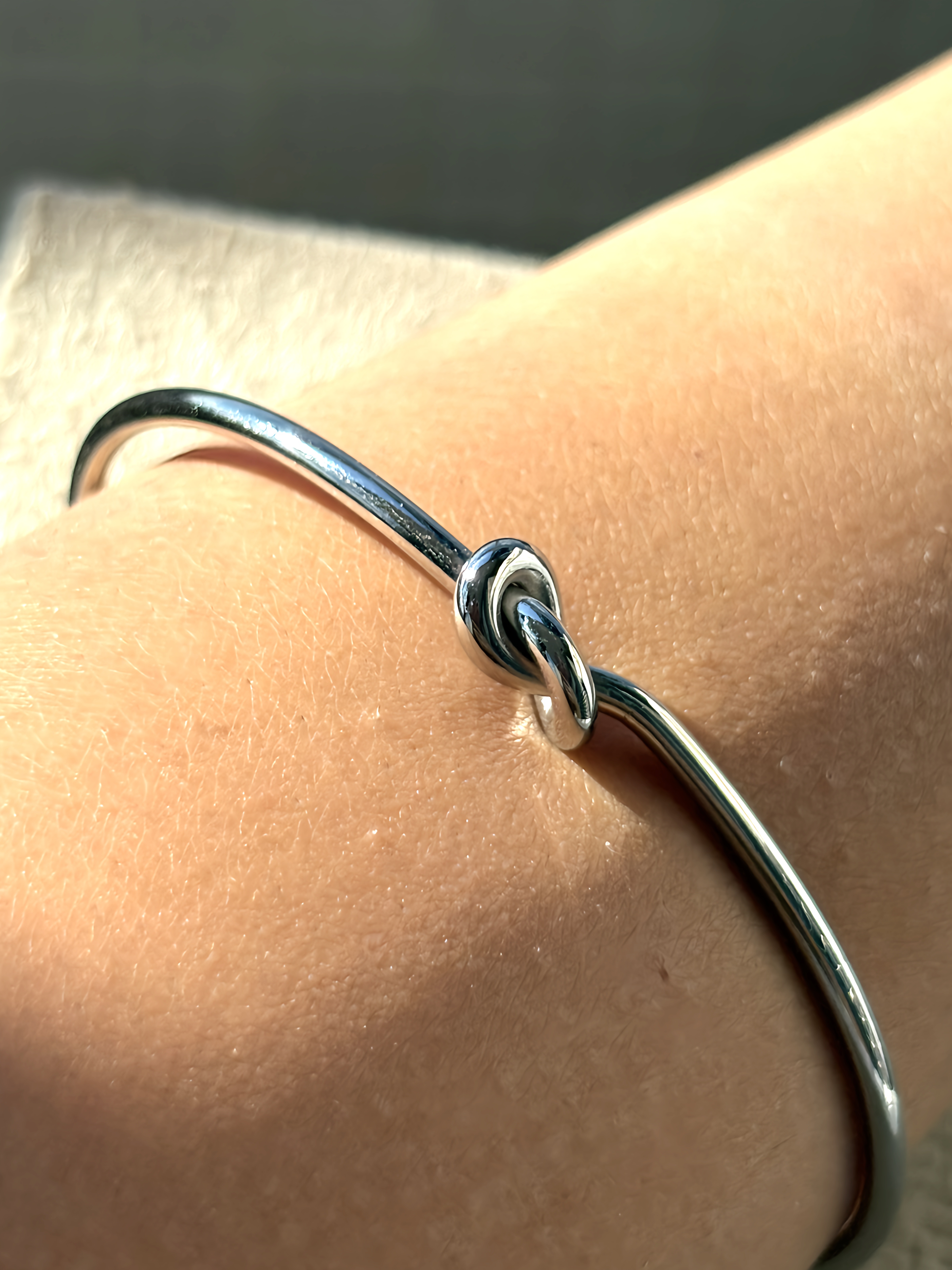 Bracelete Nó Prateado