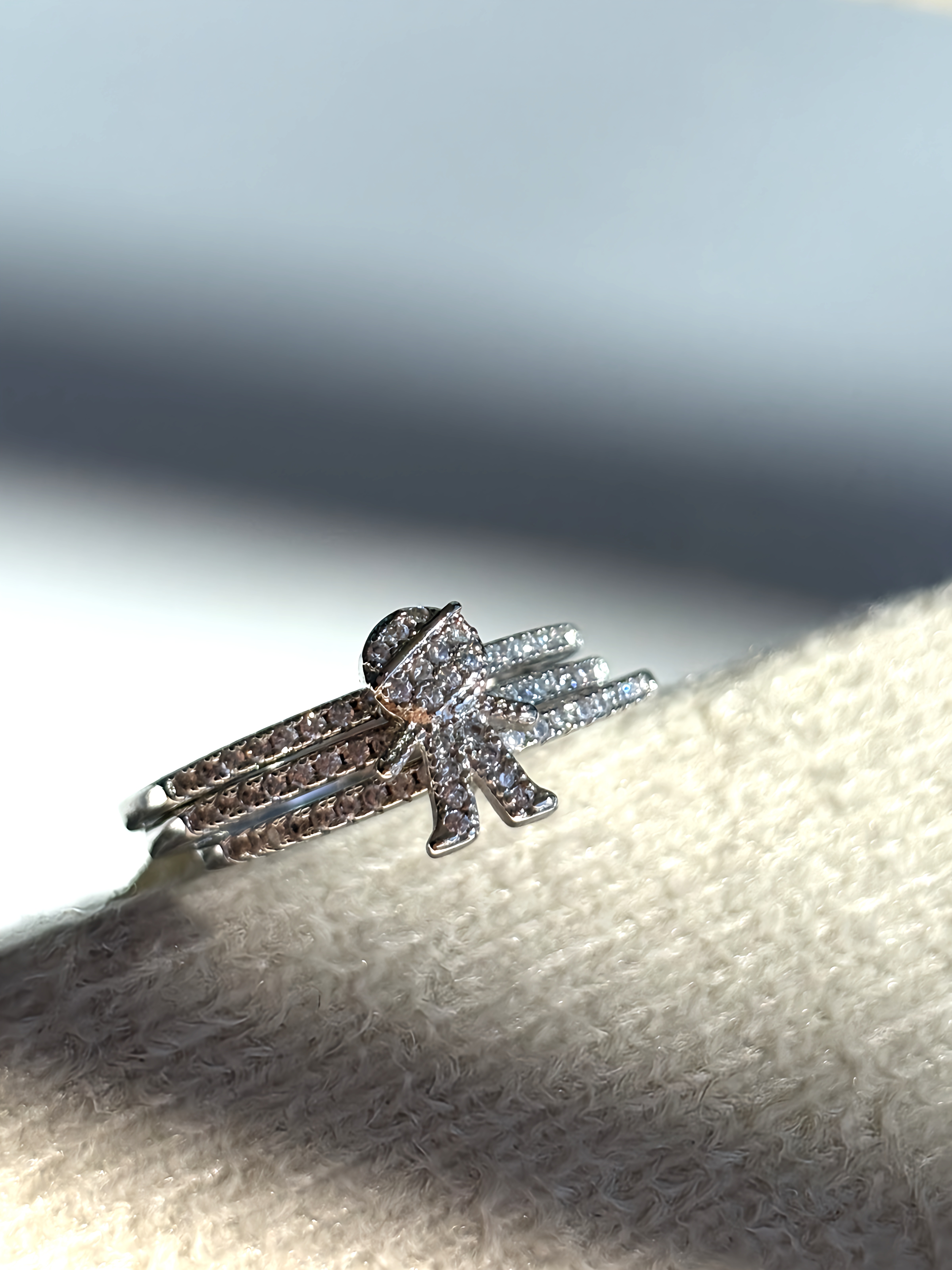 Anel Libélula com Cristais