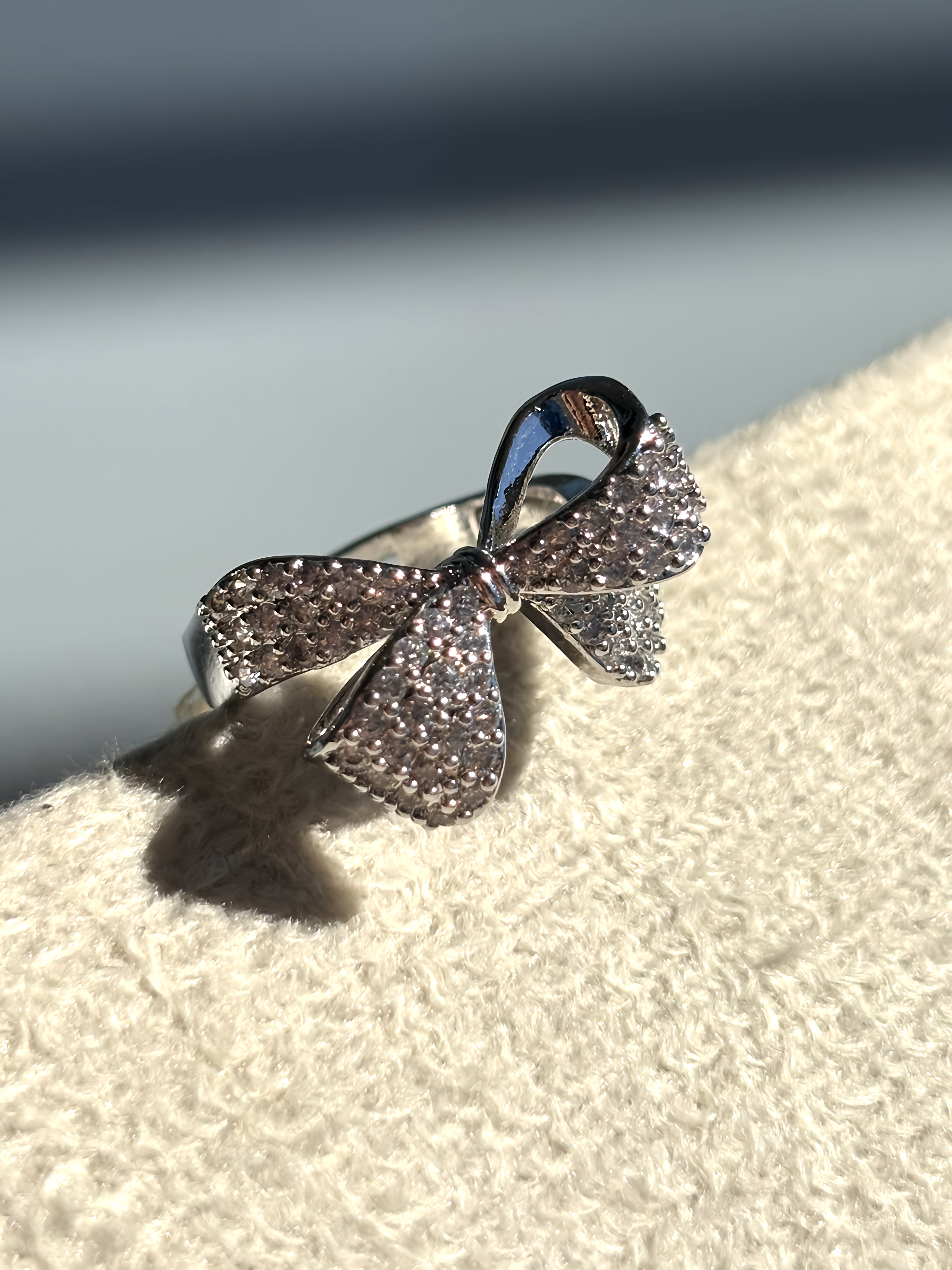 Anel Laço com Cristais