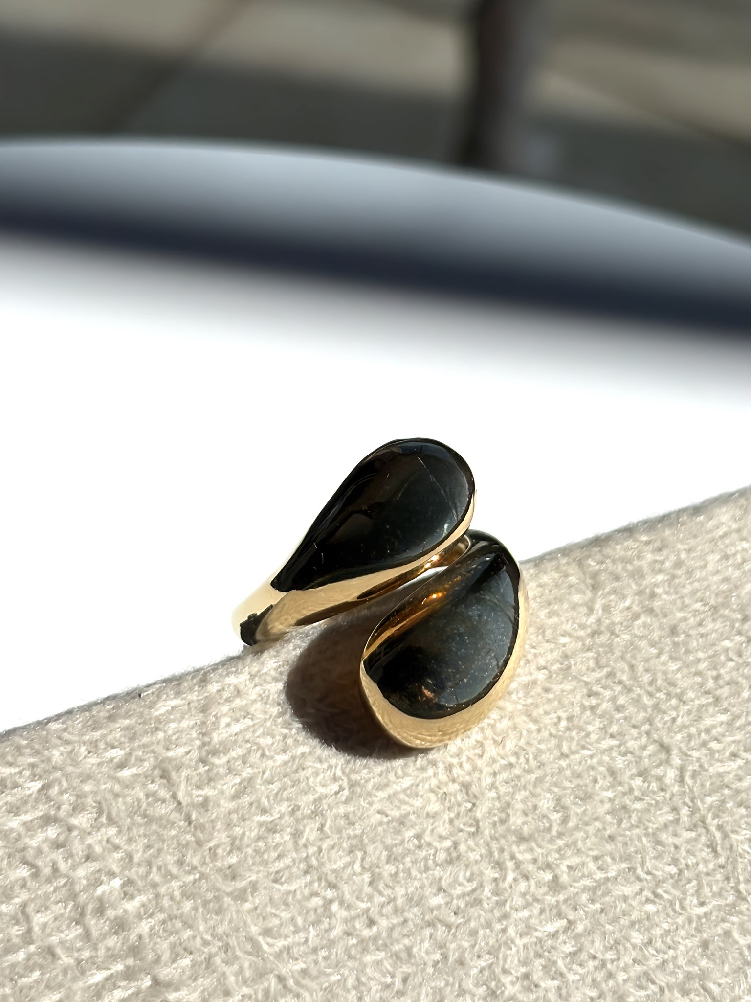 Anel Serpente com Pedras