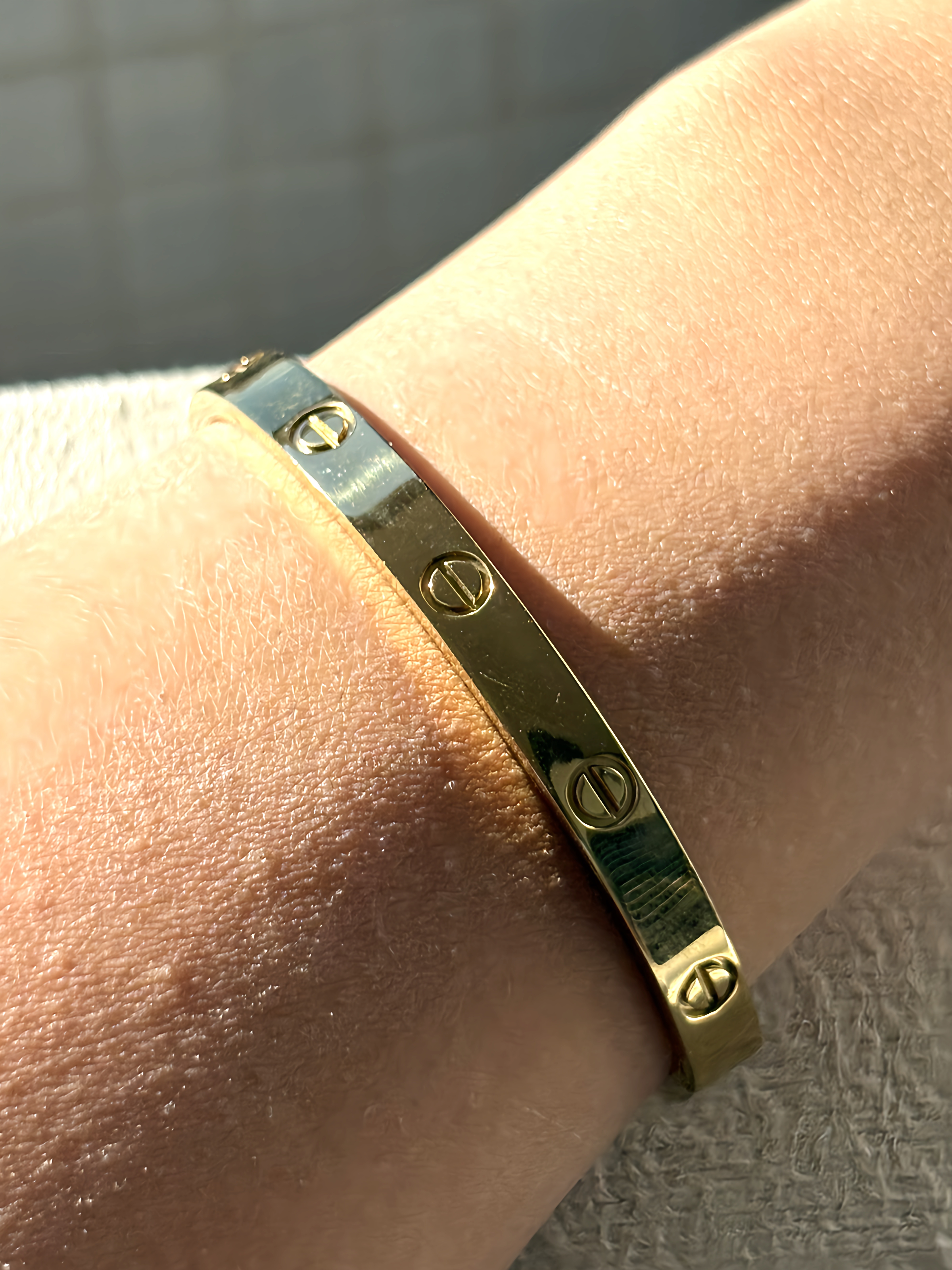 Bracelete insp cartier Dourado