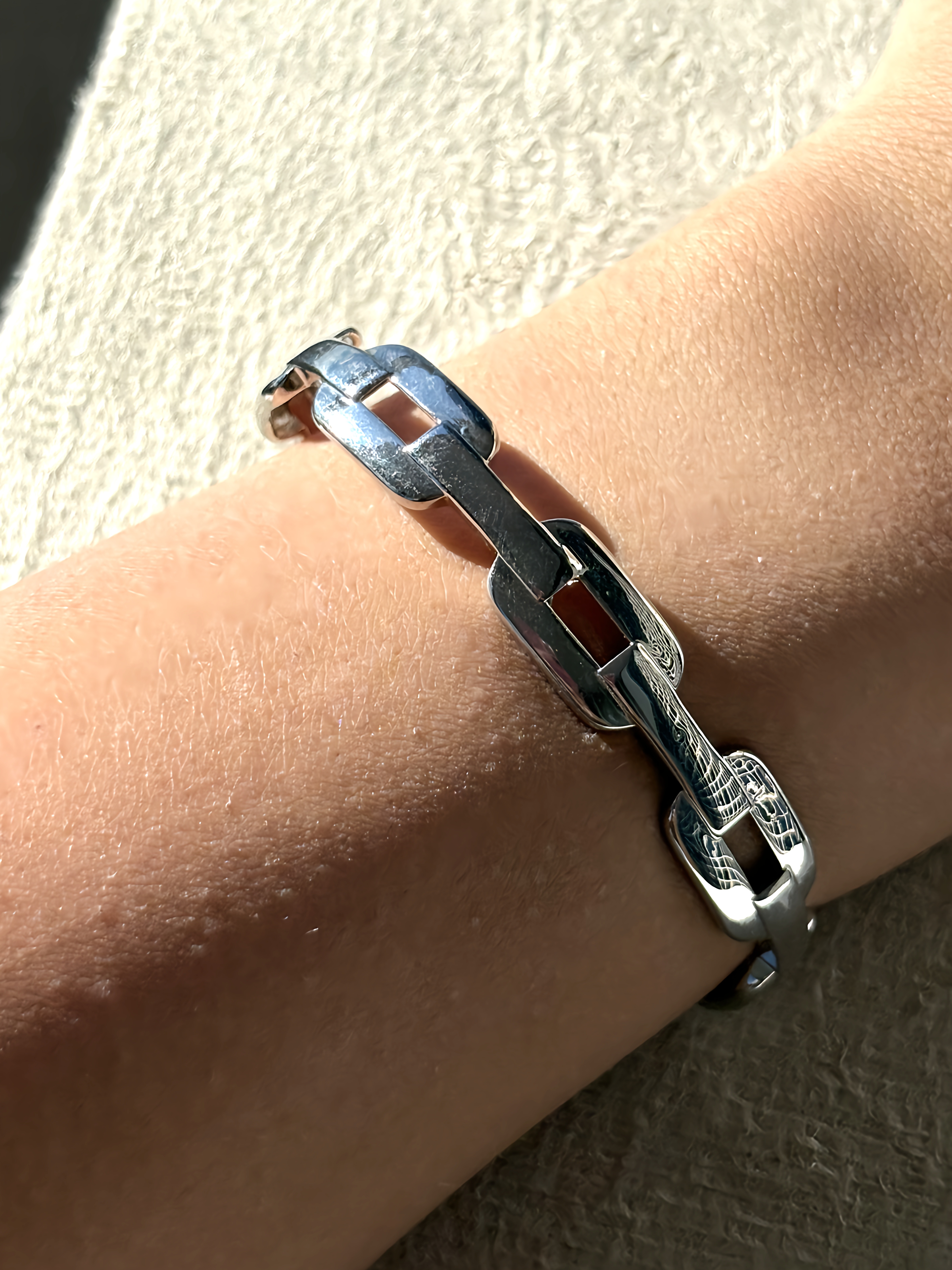 Pulseira Corrente Grossa Texturizada